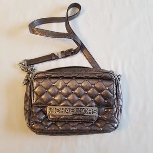Michael Kors Nickel Studded LG Messenger
With Tag